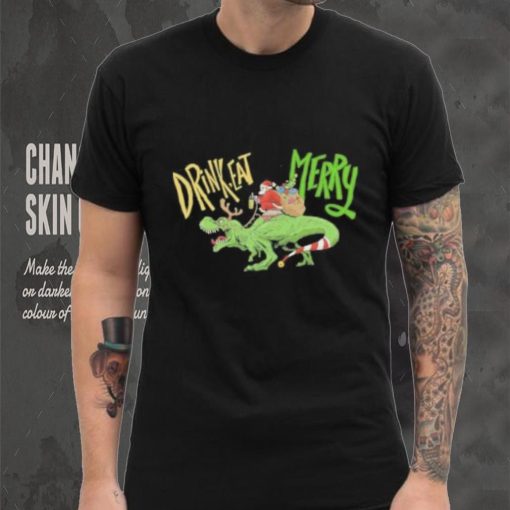 Anti Christmas Santa Claus Dinosaur Shirt