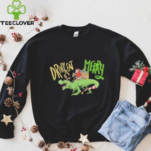 Anti Christmas Santa Claus Dinosaur Shirt