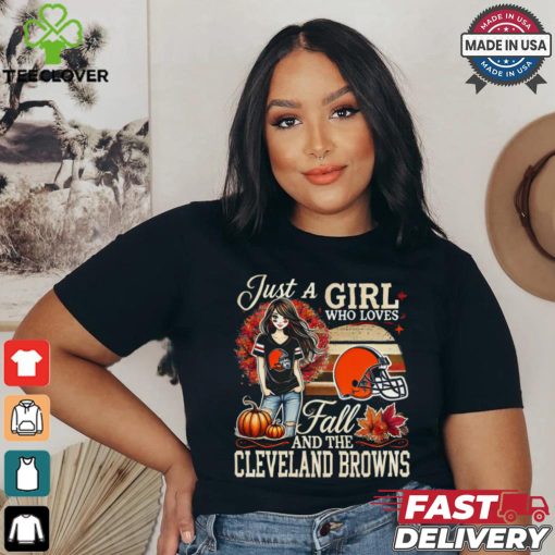 AnyConv.com__Just A Girl who loves fall and the Cleveland Browns 2024 shirt