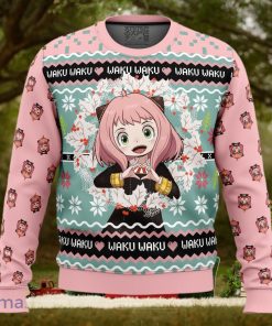 Anya Forger Waku Waku Spy x Family Ugly Christmas Sweater 3D Gift Christmas Funny