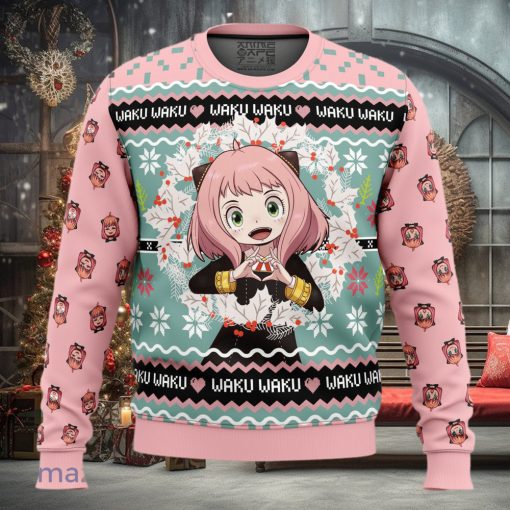 Anya Forger Waku Waku Spy x Family Ugly Christmas Sweater 3D Gift Christmas Funny