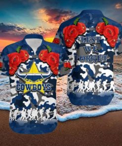 Anzac Day Cowboys Army Style No.1 Trendy Hawaiian Shirt