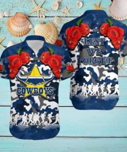 Anzac Day Cowboys Army Style No.1 Trendy Hawaiian Shirt