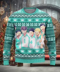Aoba Johsai High Haikyuu Anime Xmas Women Mens Ugly Christmas Sweater