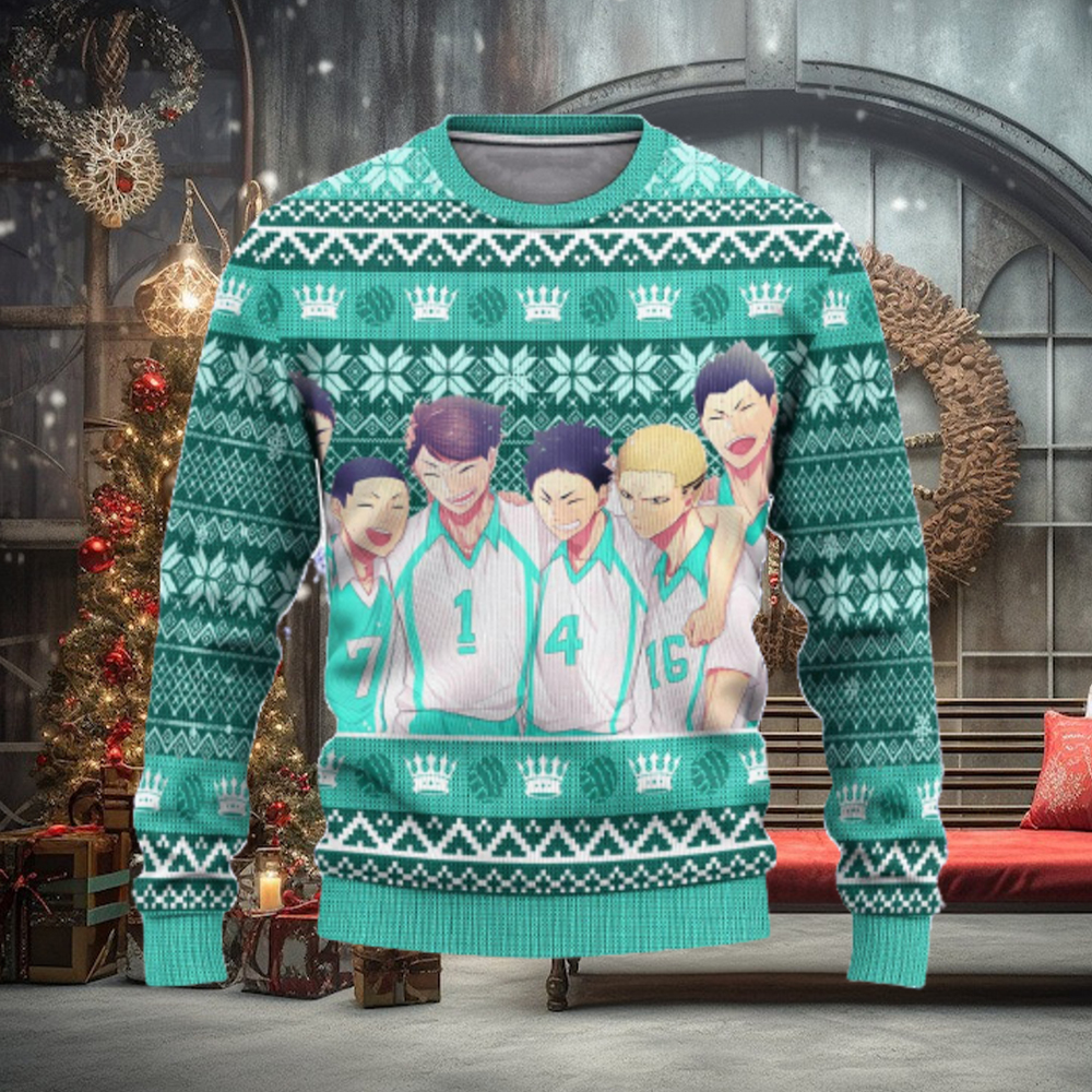 Aoba Johsai High Haikyuu Anime Xmas Women Mens Ugly Christmas Sweater Aoba Johsai High Haikyuu Anime Xmas Women Mens Ugly Christmas Sweater