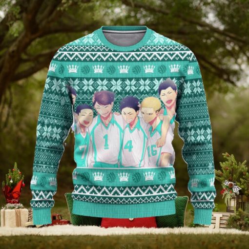 Aoba Johsai High Haikyuu Anime Xmas Women Mens Ugly Christmas Sweater