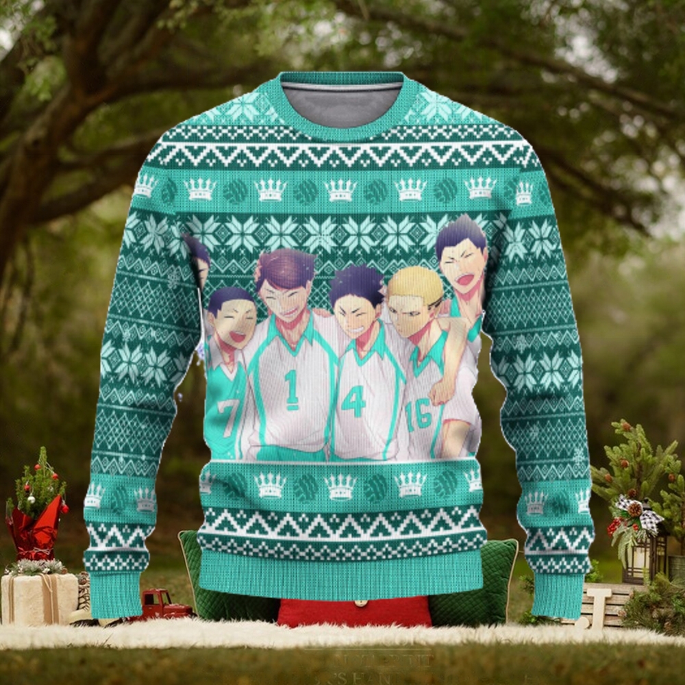 Aoba Johsai High Haikyuu Anime Xmas Women Mens Ugly Christmas Sweater Aoba Johsai High Haikyuu Anime Xmas Women Mens Ugly Christmas Sweater