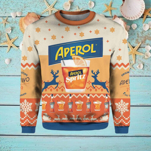 Aperol Spritz Orange Ugly Christmas Sweater