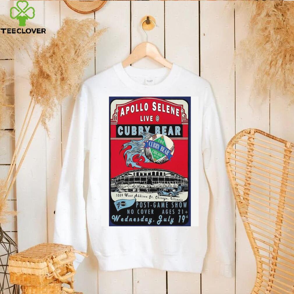 Apollo selene chicago Illinois 07 19 2023 event poster shirt Apollo selene chicago Illinois 07 19 2023 event poster shirt