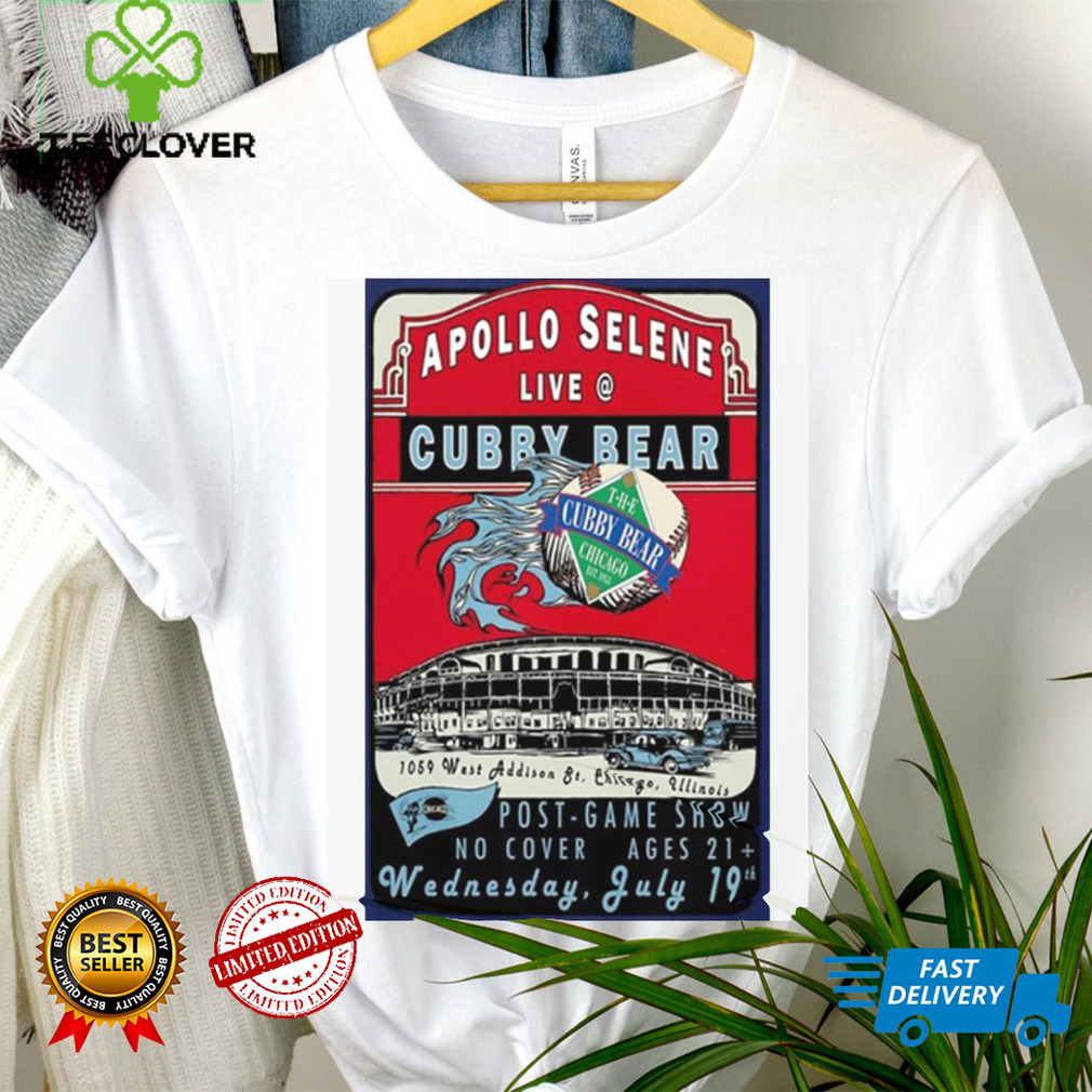 Apollo selene chicago Illinois 07 19 2023 event poster shirt Apollo selene chicago Illinois 07 19 2023 event poster shirt