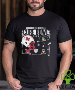 Appalachian State Mountaineers vs Miami RedHawks Helmet Avocados From Mexico Cure Bowl 2023 Logo T Shirt