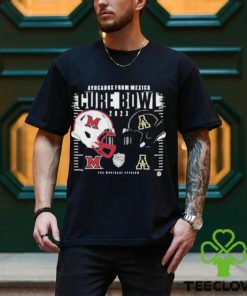 Appalachian State Mountaineers vs Miami RedHawks Helmet Avocados From Mexico Cure Bowl 2023 Logo T Shirt