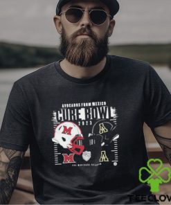 Appalachian State Mountaineers vs Miami RedHawks Helmet Avocados From Mexico Cure Bowl 2023 Logo T Shirt