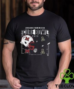 Appalachian State Mountaineers vs Miami RedHawks Helmet Avocados from Mexico 2023 Cure Bowl Classic T Shirt
