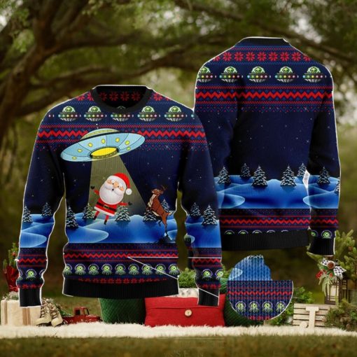 Alien Santa Ugly Christmas Sweater AOP All Over Printed Sweater