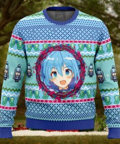 Aqua KonoSuba Ugly Christmas Sweater