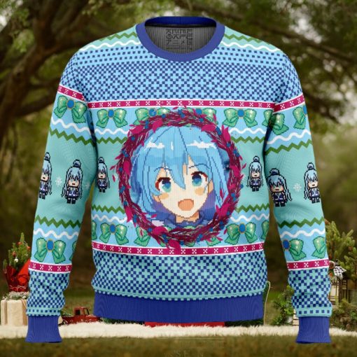 Aqua KonoSuba Ugly Christmas Sweater