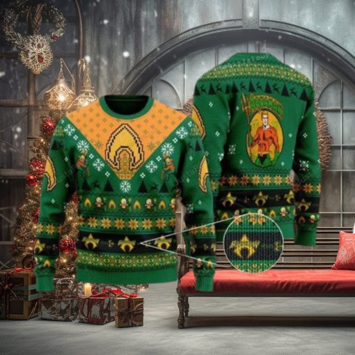 Aquaman Dc Ugly Sweater Christmas Party