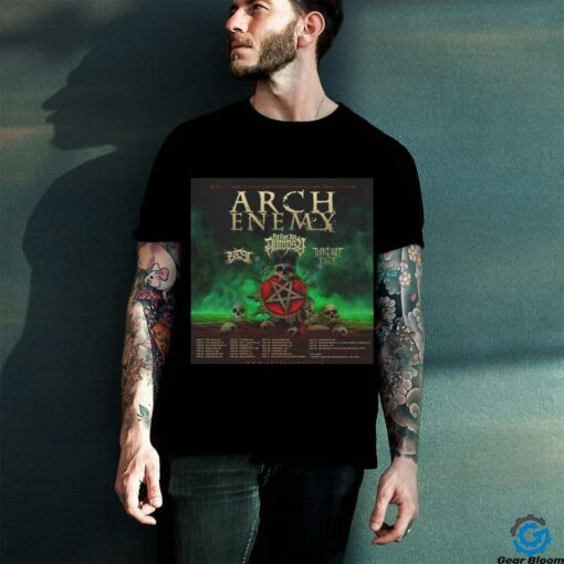 Arch Enemy North American Blood Dynasty Tour 2025 Tour Dates Fan Gifts Classic T Shirt
