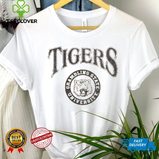 Arched Logo Lockup Slub LS Tee Grambling State University Shirt