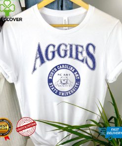 Arched Logo Lockup Slub Tee North Carolina A&T University Shirt