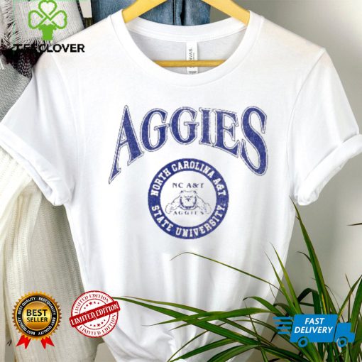 Arched Logo Lockup Slub Tee North Carolina A&T University Shirt