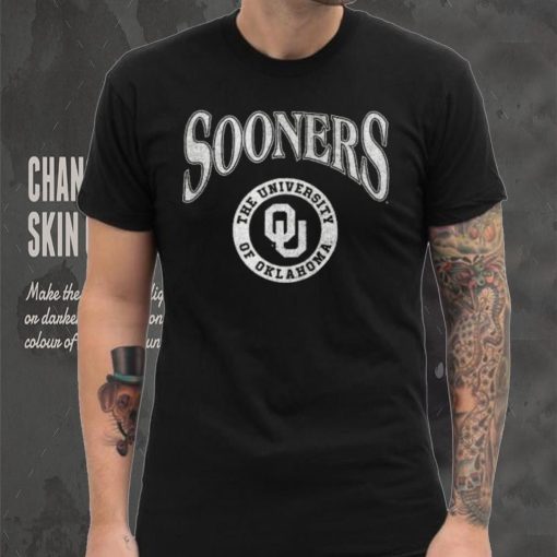 Arched Logo Lockup Slub Tee University of Oklahoma Shirt