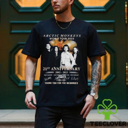 Arctic Monkeys World Tour 2023 21st Anniversary 2002 – 2023 Thank You For The Memories T Shirt