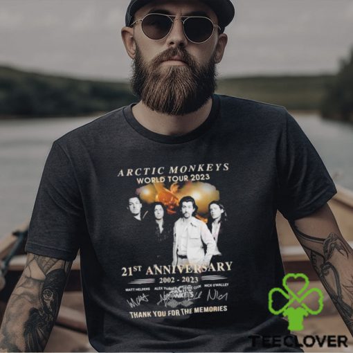 Arctic Monkeys World Tour 2023 21st Anniversary 2002 – 2023 Thank You For The Memories T Shirt