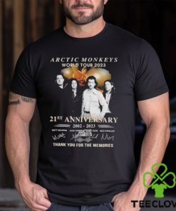 Arctic Monkeys World Tour 2023 21st Anniversary 2002 – 2023 Thank You For The Memories T Shirt