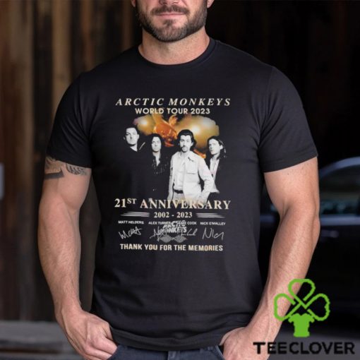 Arctic Monkeys World Tour 2023 21st Anniversary 2002 – 2023 Thank You For The Memories T Shirt