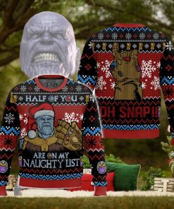 Are On My Nauchty List Thanos Ugly Sweater