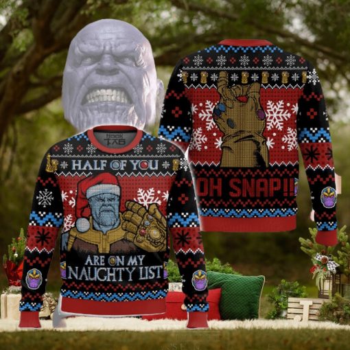 Are On My Nauchty List Thanos Ugly Sweater