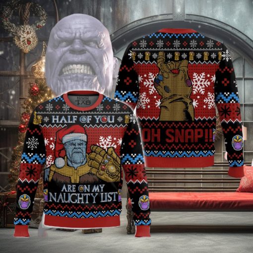 Are On My Nauchty List Thanos Ugly Sweater