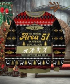 Area 51 3D Knitting Pattern Print Ugly Christmas Sweater Perfect Holiday Gift