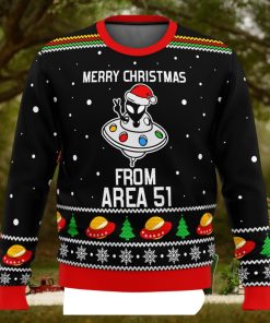 Area 51 Aliens Ugly Christmas Sweater