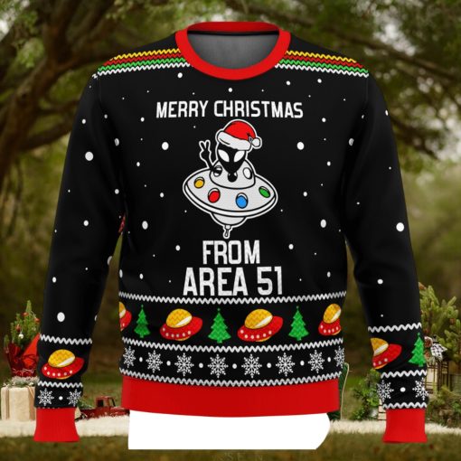Area 51 Aliens Ugly Christmas Sweater