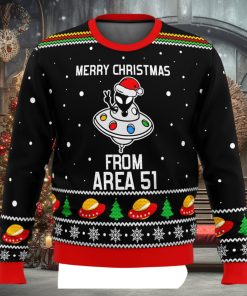 Area 51 Aliens Ugly Christmas Sweater