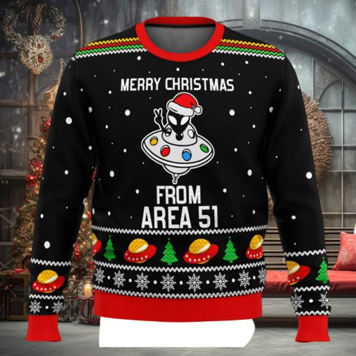 Area 51 Aliens Ugly Christmas Sweater