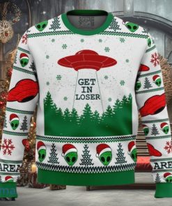 Area 51 Get in Loser Ugly Christmas Sweater Style Gift For Men Women