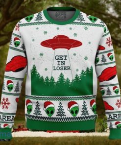 Area 51 Get in Loser Ugly Christmas Sweater Style Gift For Men Women