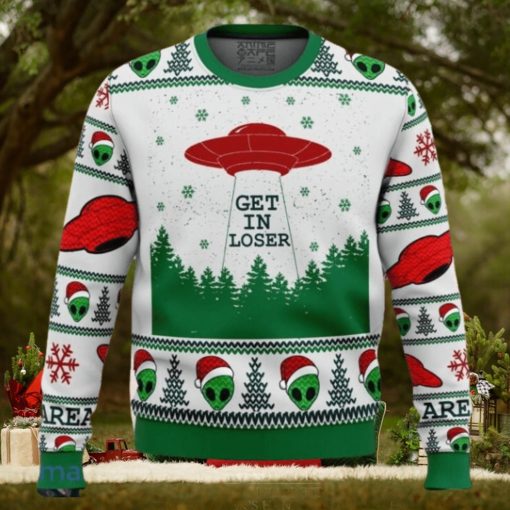 Area 51 Get in Loser Ugly Christmas Sweater Style Gift For Men Women