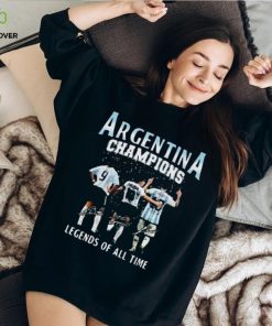 Argentina Champions Legends Of All Time Signatures T Shirt