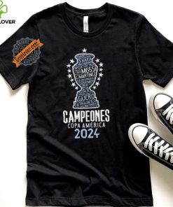 Argentina Copa America Champions Messi 10 Shirt 2024 Copa America 2024 Champions T Shirt Argentina Champions Shirt