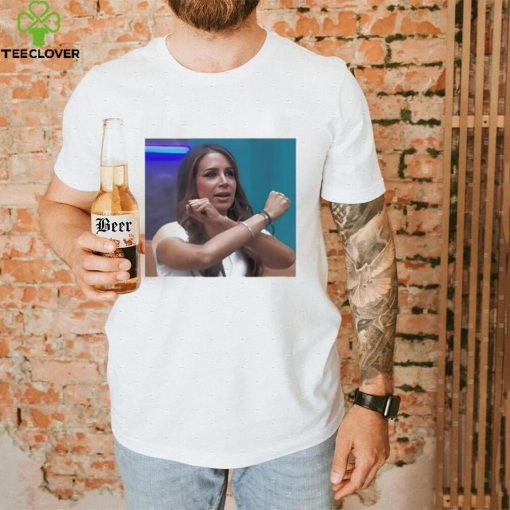 Aría Fernanda Wearing Never Forget Team Porta Pic Tee shirt