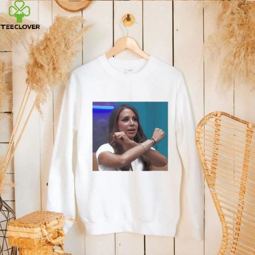 Aría Fernanda Wearing Never Forget Team Porta Pic Tee shirt