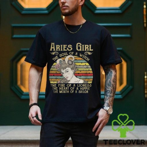 Aries Girl The Soul Of A Witch – Zodiac Pride Vintage T Shirt