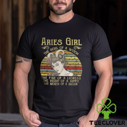 Aries Girl The Soul Of A Witch – Zodiac Pride Vintage T Shirt