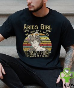 Aries Girl The Soul Of A Witch – Zodiac Pride Vintage T Shirt