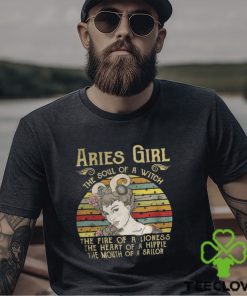 Aries Girl The Soul Of A Witch – Zodiac Pride Vintage T Shirt
